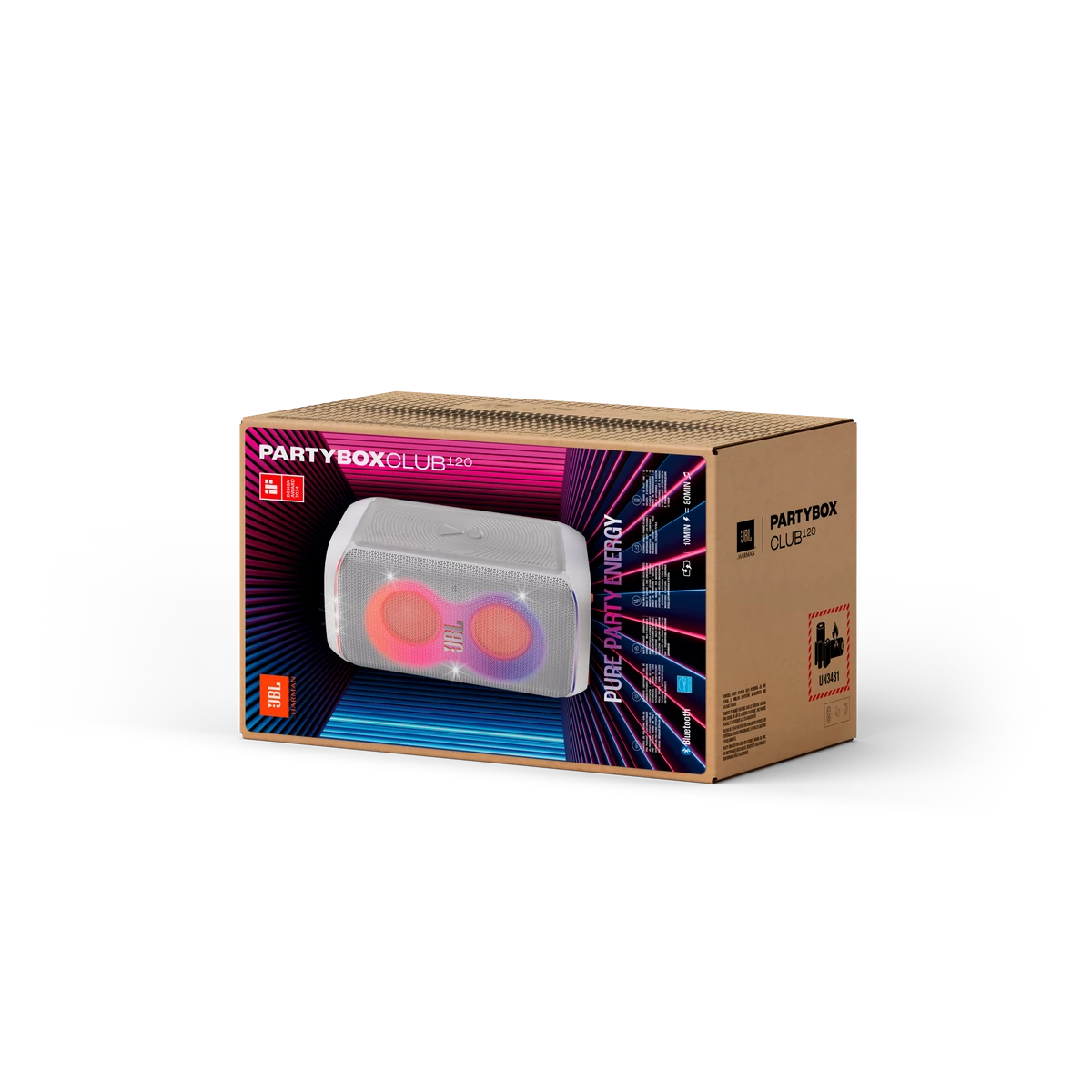 JBL PartyBox Club 120 Bluetooth hangsugárzó, fehér | ExtremeAudio