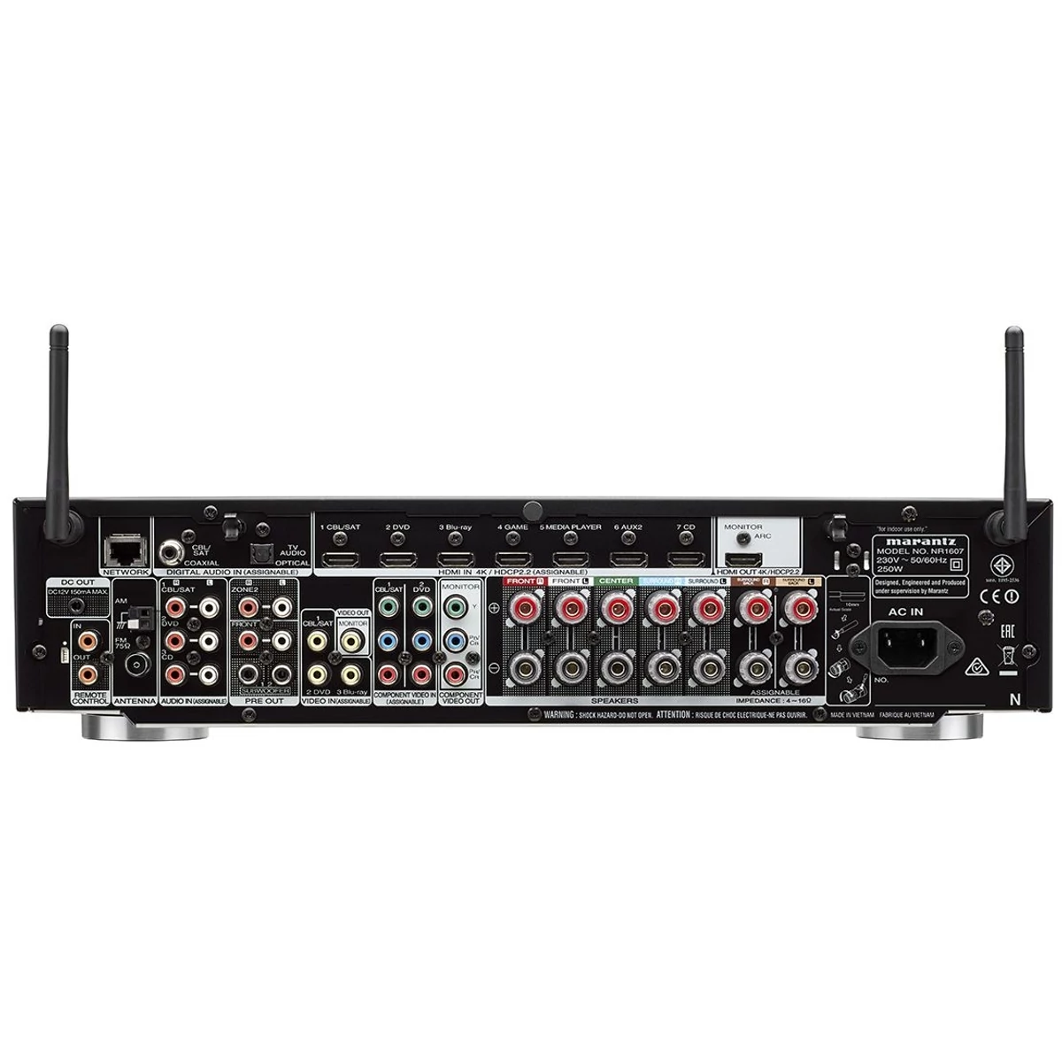 Marantz NR1607 Dolby Atmos, DTS X Házimozi Rádióerősítő fekete