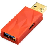 iFi Audio iDefender+ AA USB 3.0 A -&gt; USB 3.0 A M/F aktív zavarszűrő, piros