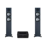 Bluesound POWERNODE + Monitor Audio Bronze 200 (6G) sztereó szett, fekete