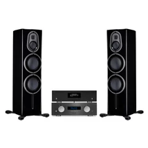 AVM Ovation A 6.3 + Evolution MP 3.3 + Monitor Audio Platinum 300 3G sztereó szett