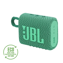 JBL GO 3  ECO hordozható bluetooth hangszóró, zöld
