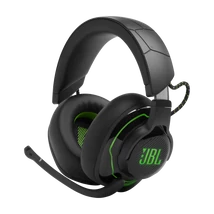 JBL Quantum 910X Gamer, zajszűrős, vezeték nélküli fejhallgató, fekete/zöld