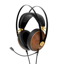 Meze 99 CLASSICS fejhallgató felszerelhető boom mikrofonnal, diófa-arany