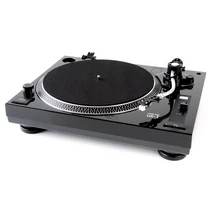 Music Hall MMF-US1 lemezjátszó AT3600L hangszedővel, zongoralakk fekete (Bemutató darab)