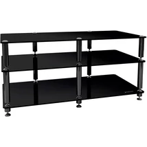 NorStone Bergen 2 A/V TV- és HiFi állvány, fekete