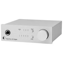 Pro-Ject Head Box S2 Digital - fejhallgató erősítő és DSD DAC, ezüst (Bemutató darab)