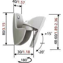 Vogel&#039;s VLB 500 falikonzol (pár), fekete