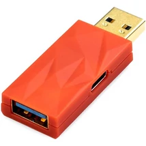 iFi Audio iDefender+ AA USB 3.0 A -&gt; USB 3.0 A M/F aktív zavarszűrő, piros