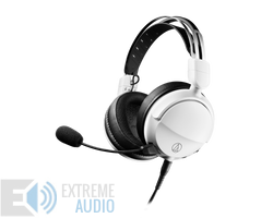 Kép 1/6 - Audio-Technica ATH-GL3 nyitott gamer fejhallgató, fehér