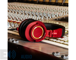 Kép 8/12 - Audio-Technica ATH-M50XRD fejhallgató, piros