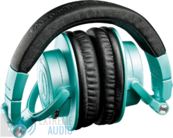 Kép 3/5 - Audio-technica ATH-M50XBT2 Bluetooth fejhallgató (Ice Blue), jégkék