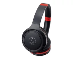 Audio-technica ATH-S200BT vezeték nélküli fejhallgató, fekete/piros