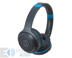 Kép 1/4 - Audio-technica ATH-S200BT vezeték nélküli fejhallgató, szürke/kék