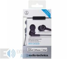 Kép 3/3 - Audio-Technica ATH-CK323i fekete fülhallgató