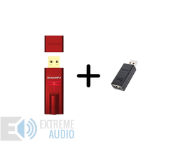 Kép 1/4 - Audioquest Dragonfly Red USB DAC fejhallgató erősítő + Audioquest JitterBug
