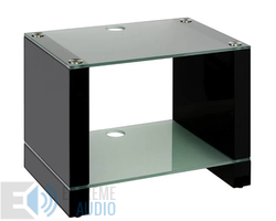 Kép 1/2 - Blok STAX 450X állvány, fekete oldal, maratott üveg (2 polc)