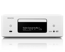DENON RCD-N12 DAB sztereó CD/rádióerősítő, fehér