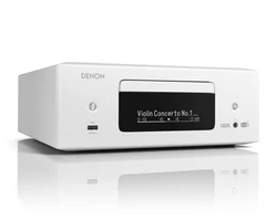 DENON RCD-N12 DAB sztereó CD/rádióerősítő, fehér