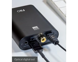 FiiO K3s DAC+AMP Asztali fejhallgató erősítő D/A konverterrel, fekete