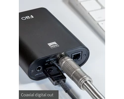 FiiO K3s DAC+AMP Asztali fejhallgató erősítő D/A konverterrel, fekete