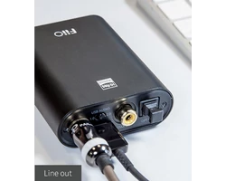 FiiO K3s DAC+AMP Asztali fejhallgató erősítő D/A konverterrel, fekete