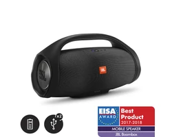 JBL BoomBox vízálló hordozható Bluetooth hangszóró, fekete