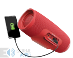 Kép 7/9 - JBL Charge 4 vízálló hordozható Bluetooth hangszóró (Fiesta Red) piros