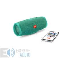 Kép 3/6 - JBL Charge 4 vízálló hordozható Bluetooth hangszóró (River Teal) türkiz
