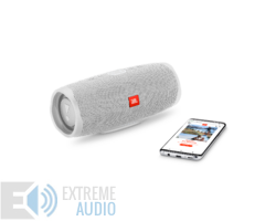 Kép 5/7 - JBL Charge 4 vízálló hordozható Bluetooth hangszóró (Steel White) fehér
