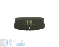 Kép 1/7 - JBL Charge 5 vízálló hordozható Bluetooth hangszóró, zöld (Bemutató darab)