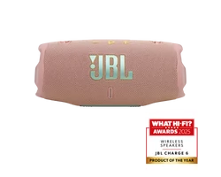 JBL CHARGE 6 vízálló hordozható Bluetooth-hangszóró, pink