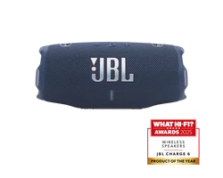 JBL CHARGE 6 vízálló hordozható Bluetooth-hangszóró, kék