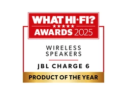 JBL CHARGE 6 vízálló hordozható Bluetooth-hangszóró, fehér