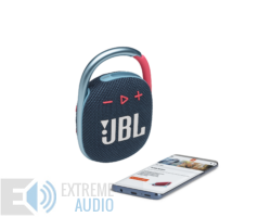 Kép 7/7 - JBL Clip 4 hordozható Bluetooth hangszóró, kék-pink