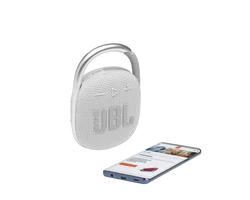 JBL Clip 4 hordozható Bluetooth hangszóró, fehér