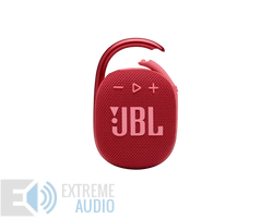 Kép 1/7 - JBL Clip 4 hordozható Bluetooth hangszóró, piros