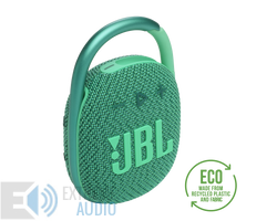 Kép 1/8 - JBL Clip 4 ECO hordozható Bluetooth hangszóró, zöld