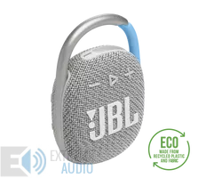 Kép 1/7 - JBL Clip 4 ECO hordozható Bluetooth hangszóró, fehér