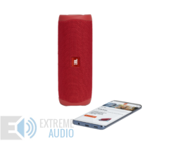 Kép 6/6 - JBL Flip 5 vízálló bluetooth hangszóró (Fiesta Red), piros