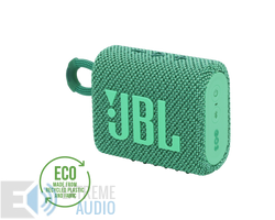 Kép 1/12 - JBL GO 3  ECO hordozható bluetooth hangszóró, zöld