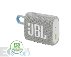 Kép 1/12 - JBL GO 3 ECO hordozható bluetooth hangszóró, fehér