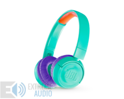 Kép 1/5 - JBL JR300 BT vezeték nélküli gyerek fejhallgató, türkiz