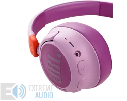 JBL JR460NC bluetooth-os, zajszűrős fejhallgató, pink