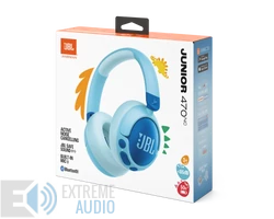 JBL Junior 470NC bluetooth-os, zajszűrős fejhallgató, kék