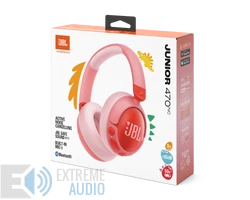 JBL Junior 470NC bluetooth-os, zajszűrős fejhallgató, pink