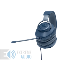 Kép 3/9 - JBL Quantum 100  Gamer fejhallgató, kék (Bemutató darab)