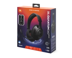 JBL Quantum 360 Gamer Vezeték nélküli fejhallgató, fekete