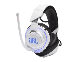 JBL Quantum 910P Gamer, zajszűrős, vezeték nélküli fejhallgató, fehér/kék