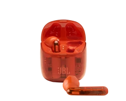 JBL TUNE 225TWS Ghost Edition fülhallgató, átlátszó-narancs